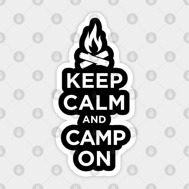 Keep Calm print Camp Counselor product - Camp Staff design graphic Sticker by Vector Deluxe